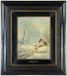 Anton Brioschi, ‘Winter Landscape’, Late 19th Century