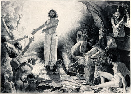 Sascha Schneider, ‘Christus In Der Hölle’, 1894-1895