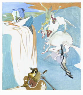 Siegfried Anzinger, ‘Blauer Wasserfall’, 2011