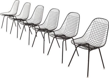 Charles and Ray Eames, ‘Six Wire Chairs from Craig Ellwood's Hunt House’