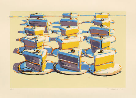 Wayne Thiebaud, ‘Boston Cremes, from Seven Still Lifes and a Silver Landscape’, 1971