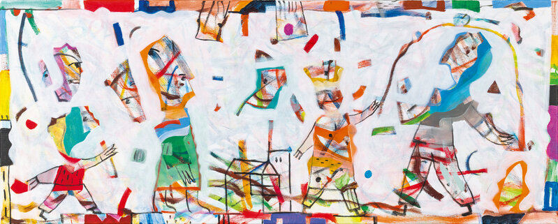 Anselm Glück, ‘halb entstanden, halb gemacht’, 2020, Painting, Acrylic on canvas, Galerie Kovacek & Zetter