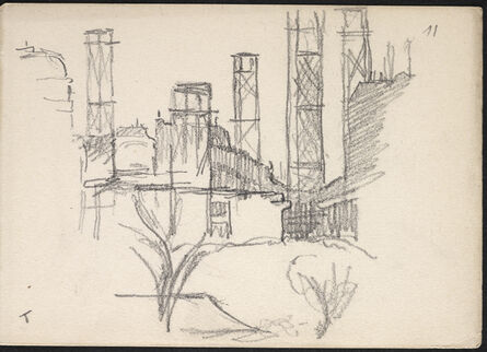 Henri Edmond Cross, ‘[Building with watertower]’, 1890