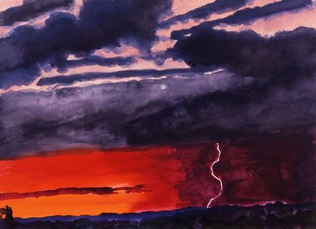 Graham Nickson, ‘Red Lightning Sunset I’, 2005
