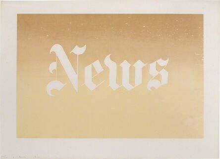 Ed Ruscha, ‘News (Engberg 34)’, 1970