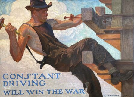 Gerrit Albertus Beneker, ‘WWI American Scene Ashcan Modern 20th Century Historical Realism Industrial Oil’, 1918