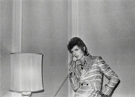 Mick Rock, ‘Bowie with Lamp & Phone’, 1972