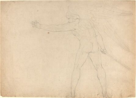 William Blake (1757-1827), ‘A Warring Angel [recto]’, ca. 1780