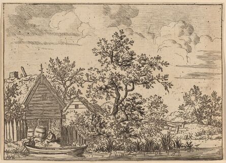 Allart van Everdingen, ‘Two Casks in Front of a Cottage’, probably c. 1645/1656