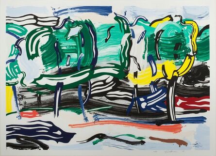 Roy Lichtenstein, ‘Road Before the Forest’, 1985