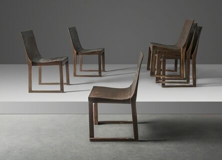 Alvar Aalto, ‘A set of six 'Aikamme Tuote' (Chair of Our Time) rare and early stackable chairs’, circa 1931
