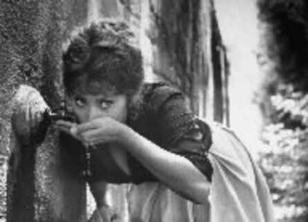 Alfred Eisenstaedt, ‘Actress Sophia Loren Drinking Water from a Spigot, Italy’, 1961