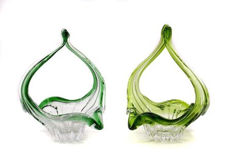 Unknown Artist, ‘Couple of Blown Glass Baskets’, 1970s