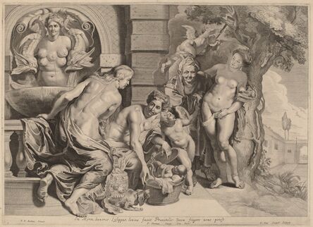 Pieter van Sompel after Sir Peter Paul Rubens, ‘Erichthonius in His Basket’
