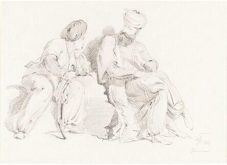 Sir George Hayter, ‘Two Seated Arabs’, 1827