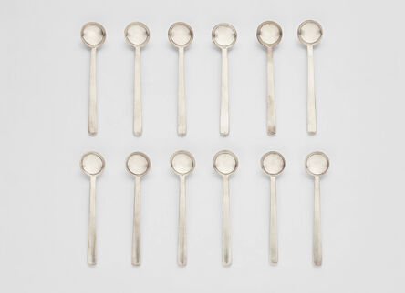 Josef Hoffmann, ‘Set of twelve 'Rundes modell' tea-coffee spoons, model no. S 0799 (M 0851)’, designed 1906, executed 1906, 1915