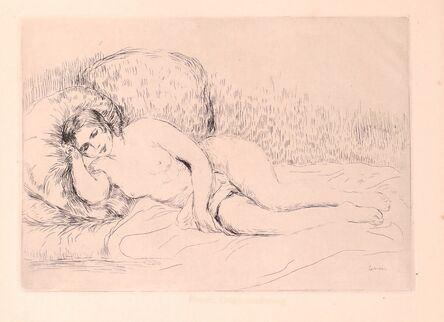 Pierre-Auguste Renoir, ‘Femme Nue Couchée (Tourné à gauche)’, 1906