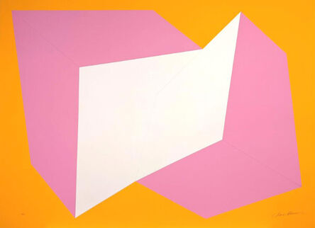 Charles Hinman, ‘Pink on Orange’, 1974