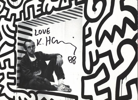 Keith Haring, ‘Signed Keith Haring Pop Shop poster 1988’, 1988