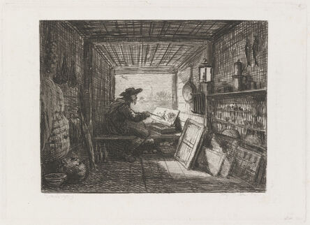Charles François Daubigny, ‘Studio on the Boat (Le Bateau-atelier)’, 1862