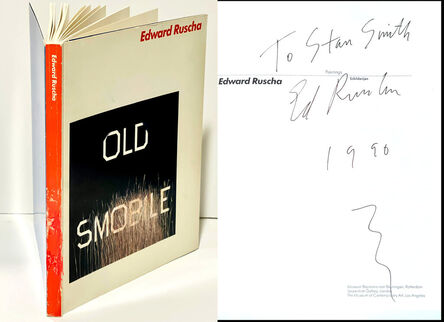 Ed Ruscha, ‘Limited Edition Softcover monograph: Edward Ruscha (Hand signed and inscribed to famous California native Stan Smith)’, 1989