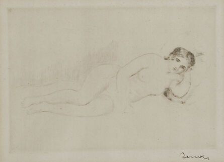 Pierre-Auguste Renoir, ‘Femme nue Couchée (Tournée à Droite) 1re planche’, 1906