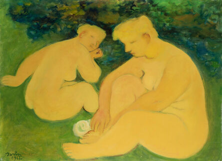 Maurice Savin, ‘Two seated nudes’, 1962