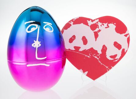 Rob Pruitt, ‘Heart Shaped Box and Big Plastic "Egghead" (Duffy)’, 2019