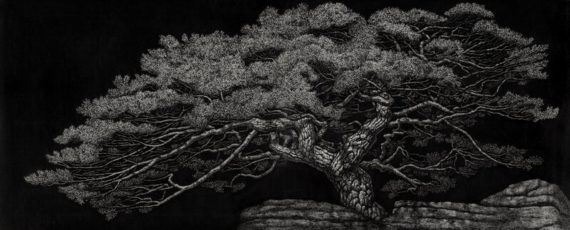 Lee Jaesam, ‘Moonscape’, 2010, Charcoal on canvas, ATELIER AKI