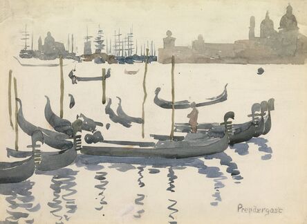 Maurice Brazil Prendergast, ‘The Gondolas, Venice’, 1898-1899
