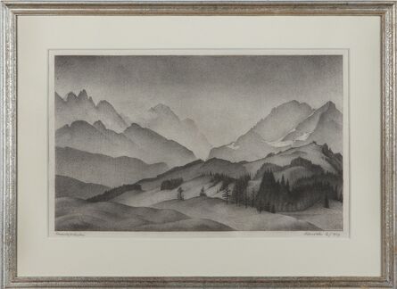 Alexander Kanoldt, ‘"Bergwelt / Wetterstein"’, 1937