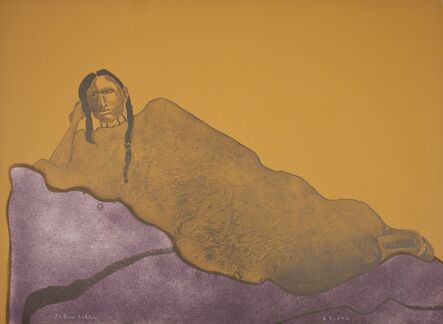 Fritz Scholder, ‘Reclining Indian Woman’, 1975
