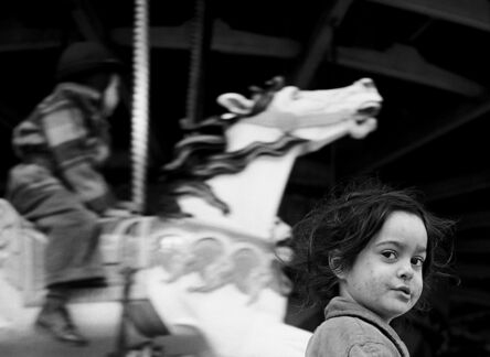 Harold Feinstein, ‘Gypsy Girl at the Carousel, Coney Island’, 1949