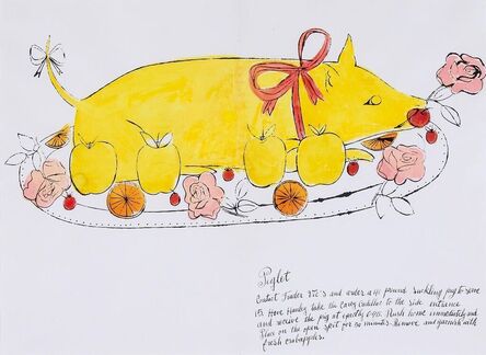 Andy Warhol, ‘ Piglet (from Wild Raspberries) (F. & S. IV.134) 小豬 野生覆盆子系列 安迪·沃荷’, 1959