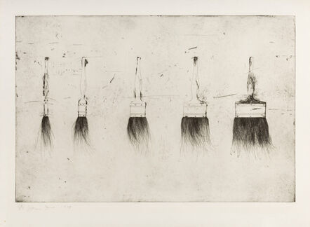 Jim Dine, ‘Five Paintbrushes (First State)’, 1973