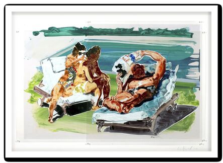 Eric Fischl, ‘Poolside Loungers’, 2017