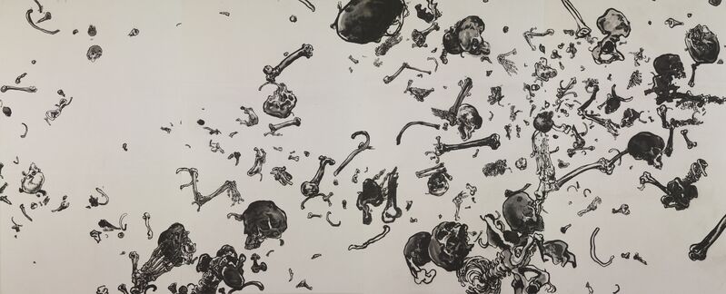 Yang Jiechang 杨诘苍, ‘Scroll of Secret Merit’, 2004, Drawing, Collage or other Work on Paper, Ink on Paper, Tang Contemporary Art