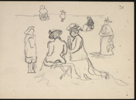 Henri Edmond Cross, ‘[Sketchbook : Women and children]’, 1890