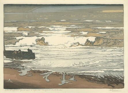 Auguste Lepère, ‘Les Lames deferlent, Maree de Septembre(The Rolling Waves, September Tide)’, 1901