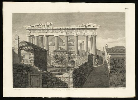 James Stuart, ‘View of the Eastern Portico of the Temple of Minerva at Athens, called the Parthenon’, 1816