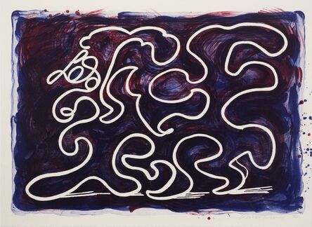 David Hockney, ‘White Lines Dancing in Printing Ink’, 1990
