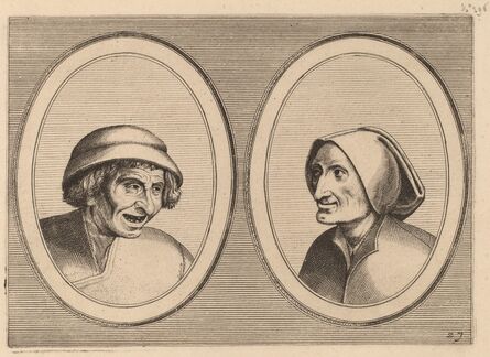 Johannes and Lucas van Doetechum after Pieter Bruegel the Elder, ‘"Keesje Licht-hart" and "Verblinde Swaen"’, ca. 1564/1565