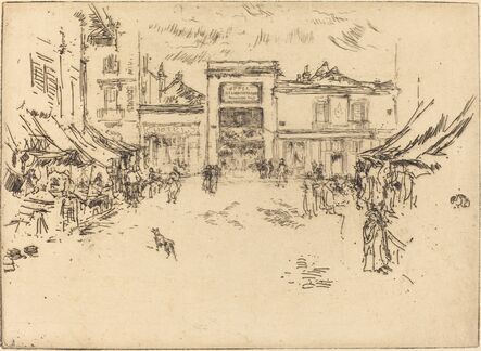 James Abbott McNeill Whistler, ‘Little Market Place, Tours’, 1888