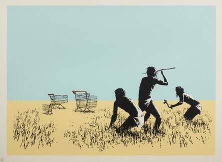Banksy, ‘Trolleys (colour)’, 2007