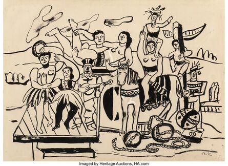 Fernand Léger, ‘Étude pour la Grande Parade’, 1952