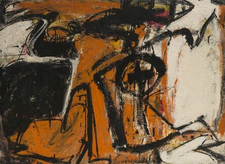 Alfred Leslie, ‘Orange and Black’, 1948-1950
