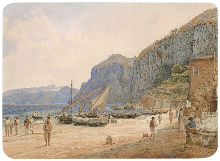 Rudolf von Alt, ‘Marina Grande on Capri’, 1836