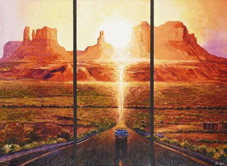 Bob Dylan, ‘Sunset in Monument Valley, a triptych’, 2022