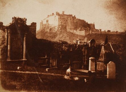 Hill & Adamson, ‘Edinburgh Castle from Greyfriars’, 1843-1847