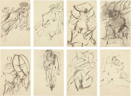 Willem de Kooning, ‘Eight works: (i-viii) Untitled’, ca.1965-1980